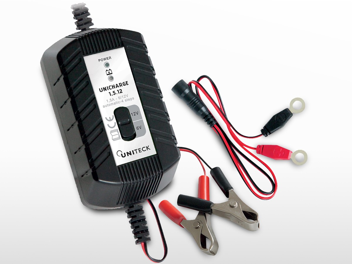 Chargeur de batterie Genius-Tech, chargeur de batterie intelligent 6-12V  1,5Ah Vente en Ligne 