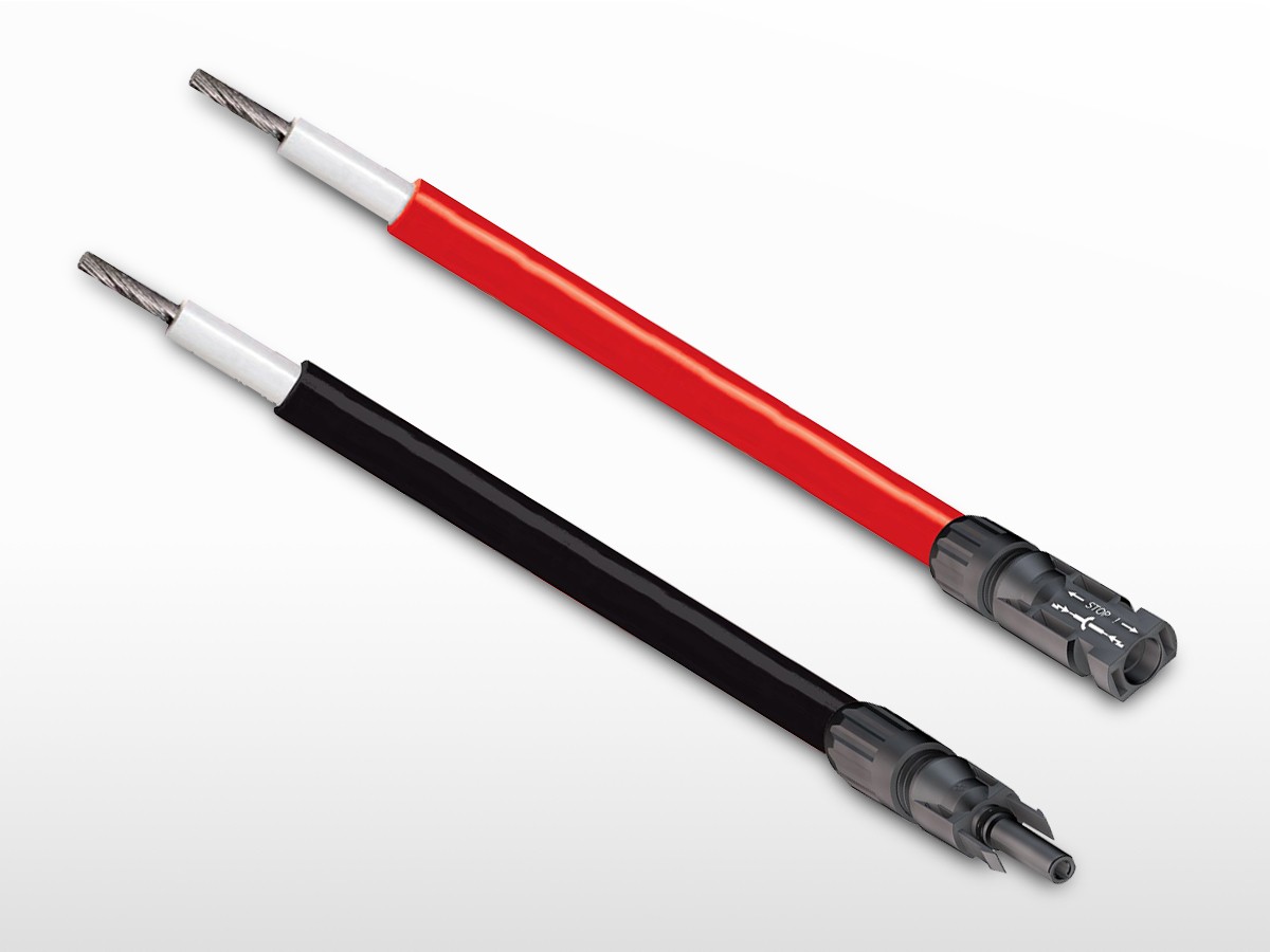 Kit Câble Solaire 4 mm ² (2 x 5 mètres Rouge / Noir) + Paire de