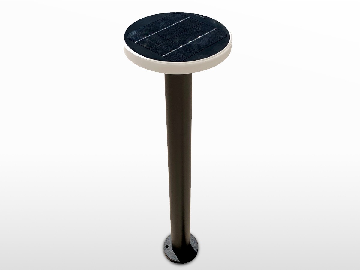 Borne solaire autonome LED conique - détecteur crépusculaire