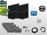 Kit solaire 4000W 230V 100% Autonome Groupe électrogène Stockage 9.6kW