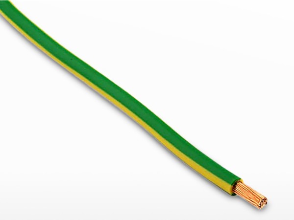 Câble souple H07V-K vert/jaune (terre) 1 x 16mm² | au mètre