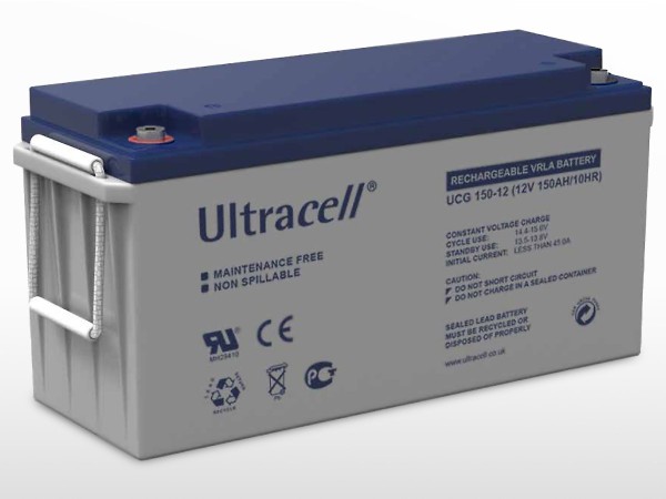 Batterie solaire GEL étanche ULTRACELL 12V / 150Ah | 1.8kWh
