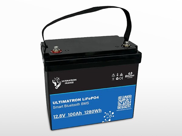 Batterie lithium ULTIMATRON LiFePO4 Smart BMS 12V / 100Ah | 1.28kWh