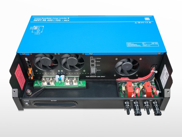 Connexions du SmartSolar MPPT RS 450/100-MC4 Victron | 100A / 48V
