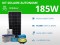 Kit solaire autonome 185W - Plomb Gel 150Ah - Onduleur 500VA | 230V / 1,8kWh