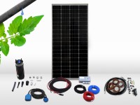 Kit pompage solaire immergé goutte à goutte sans pression 100m² 