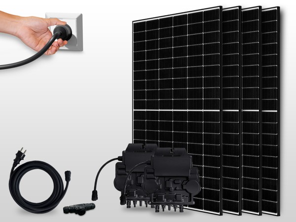 Kit panneaux solaires autoconsommation sur prise 1800 | 1800W