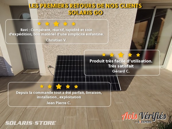 Avis clients Panneau solaire autoconsommation Plug and Play 450W