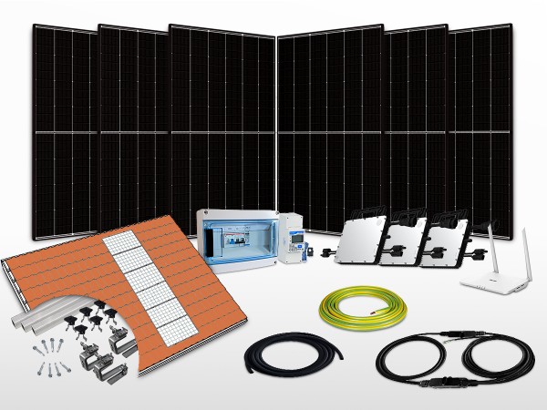 Kit solaire autoconsommation HOYMILES-Trina monophasé 6L1C | 3kW