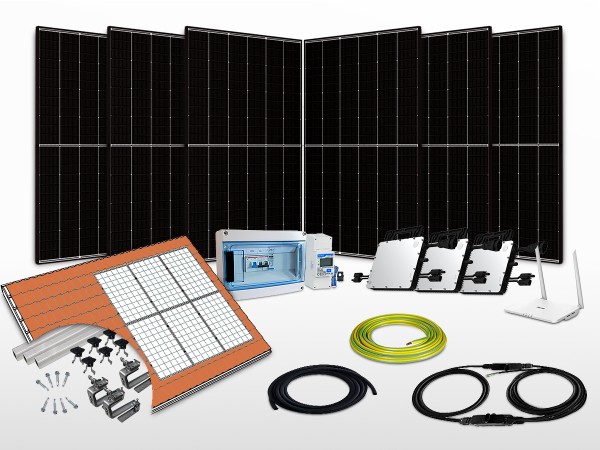 Kit solaire autoconsommation HOYMILES-Trina monophasé 2L3C | 3kW