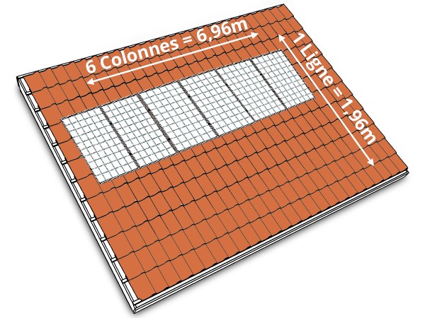 Implantation du Kit solaire autoconsommation HOYMILES-Trina PORTRAIT 1L6C | 3kW