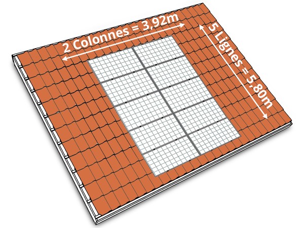 Implantation du Kit solaire autoconsommation HOYMILES-Trina PAYSAGE 5L2C | 5kW