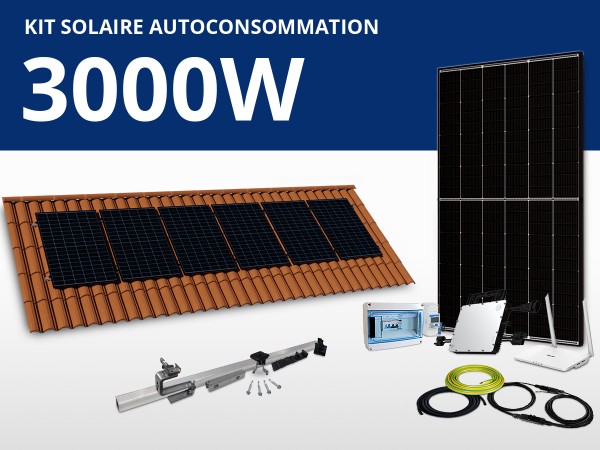 Kit solaire autoconsommation Hoymiles/Trina monophasé 3kW | Portrait 1L6C