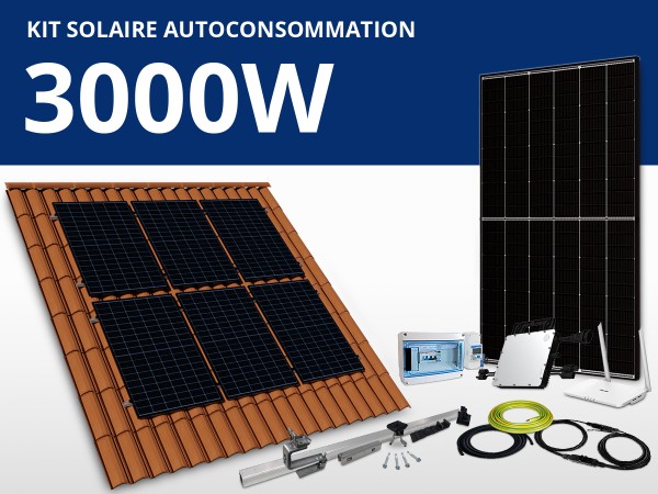 Kit solaire autoconsommation Hoymiles/Trina monophasé 3kW | Portrait 2L3C