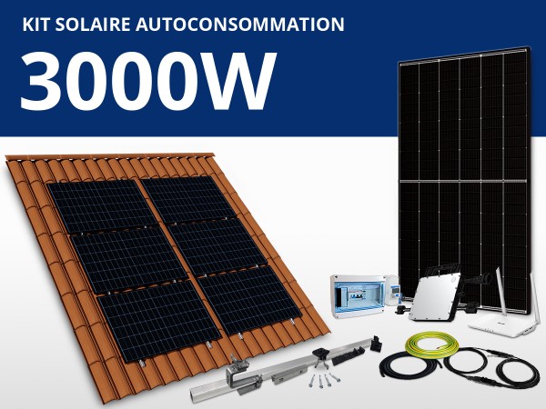 Kit solaire autoconsommation Hoymiles/Trina monophasé 3kW | Paysage 3L2C