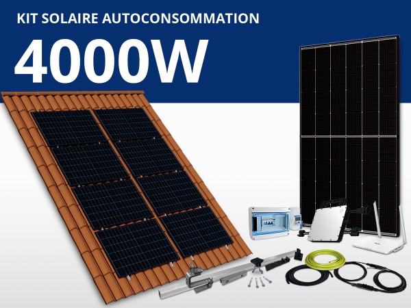 Kit solaire autoconsommation Hoymiles/Trina monophasé 4kW | Paysage 4L2C