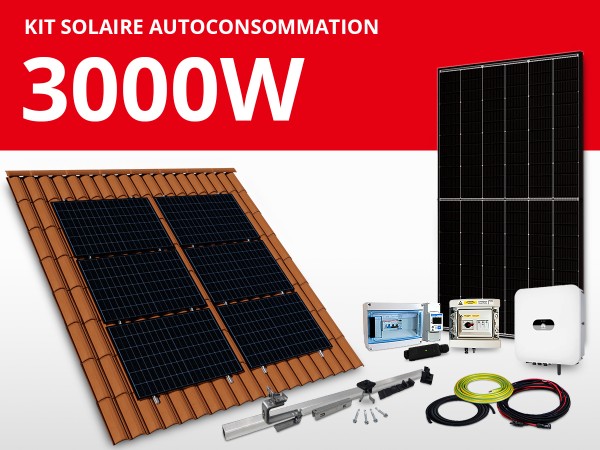 Kit solaire autoconsommation Huawei/Trina monophasé 3kW | Paysage 3L2C