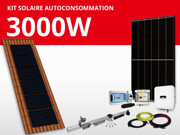 Kit solaire autoconsommation Huawei/Trina monophasé 3kW | Paysage 6L1C