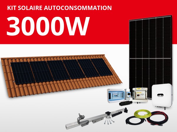 Kit solaire autoconsommation Huawei/Trina monophasé 3kW | Portrait 1L6C