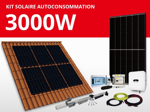 Kit solaire autoconsommation Huawei/Trina monophasé 3kW | Portrait 2L3C