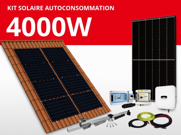 Kit solaire autoconsommation Huawei/Trina monophasé 4kW | Paysage 4L2C