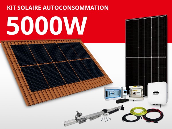 Kit solaire autoconsommation Huawei/Trina monophasé 5kW | Portrait 2L5C