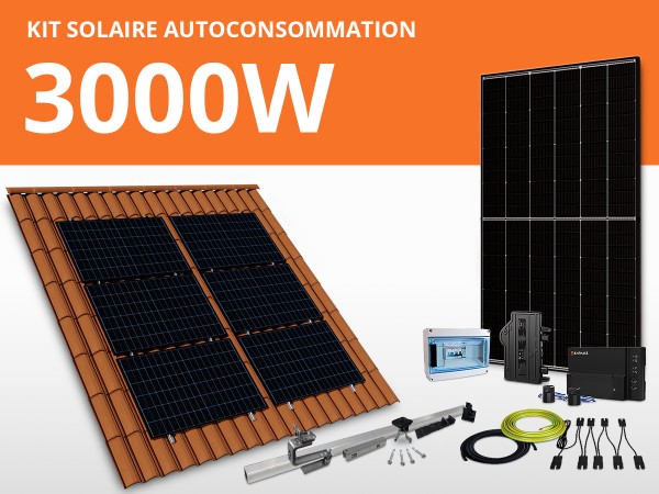 Kit solaire autoconsommation Enphase/Trina monophasé 3kW | Paysage 3L2C