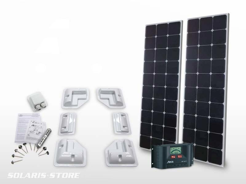 Kit panneau solaire pour camping-car, van, fourgon 12/24V