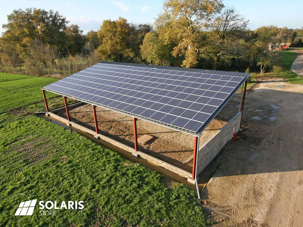 Installation d'une centrale solaire en autoconsommation sur un hangar agricole 