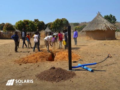 Station de pompage solaire pour l'eau potable au Mali