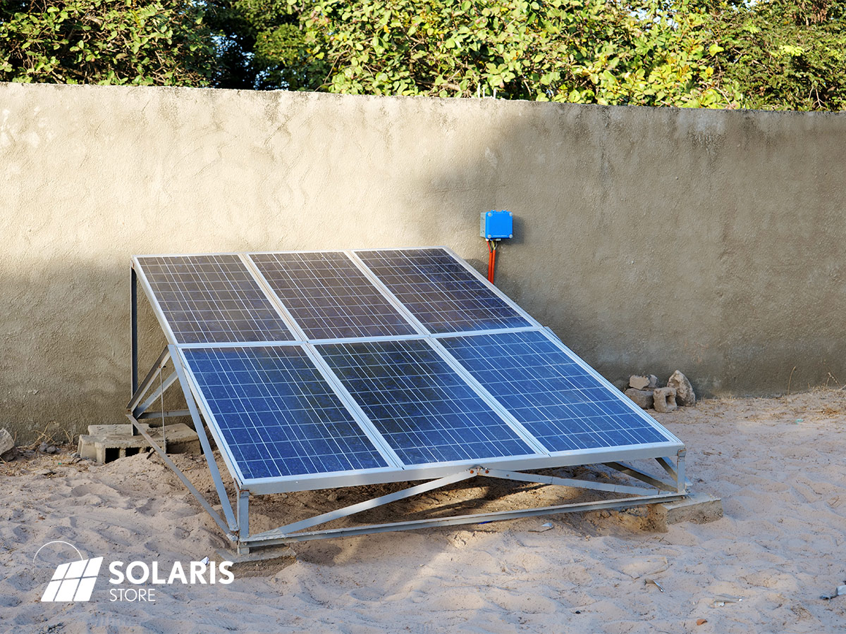 Champ solaire de l'école de Falia au Sénégal