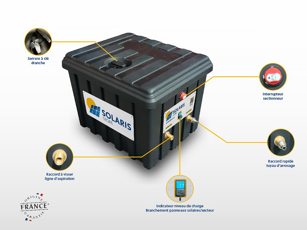 SOLARIS a développé la SunWaterBox pompe autonome silencieuse