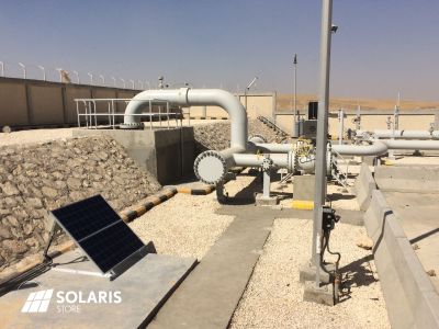 Générateur de secours avec panneaux solaires sur centrale gaz en Jordanie