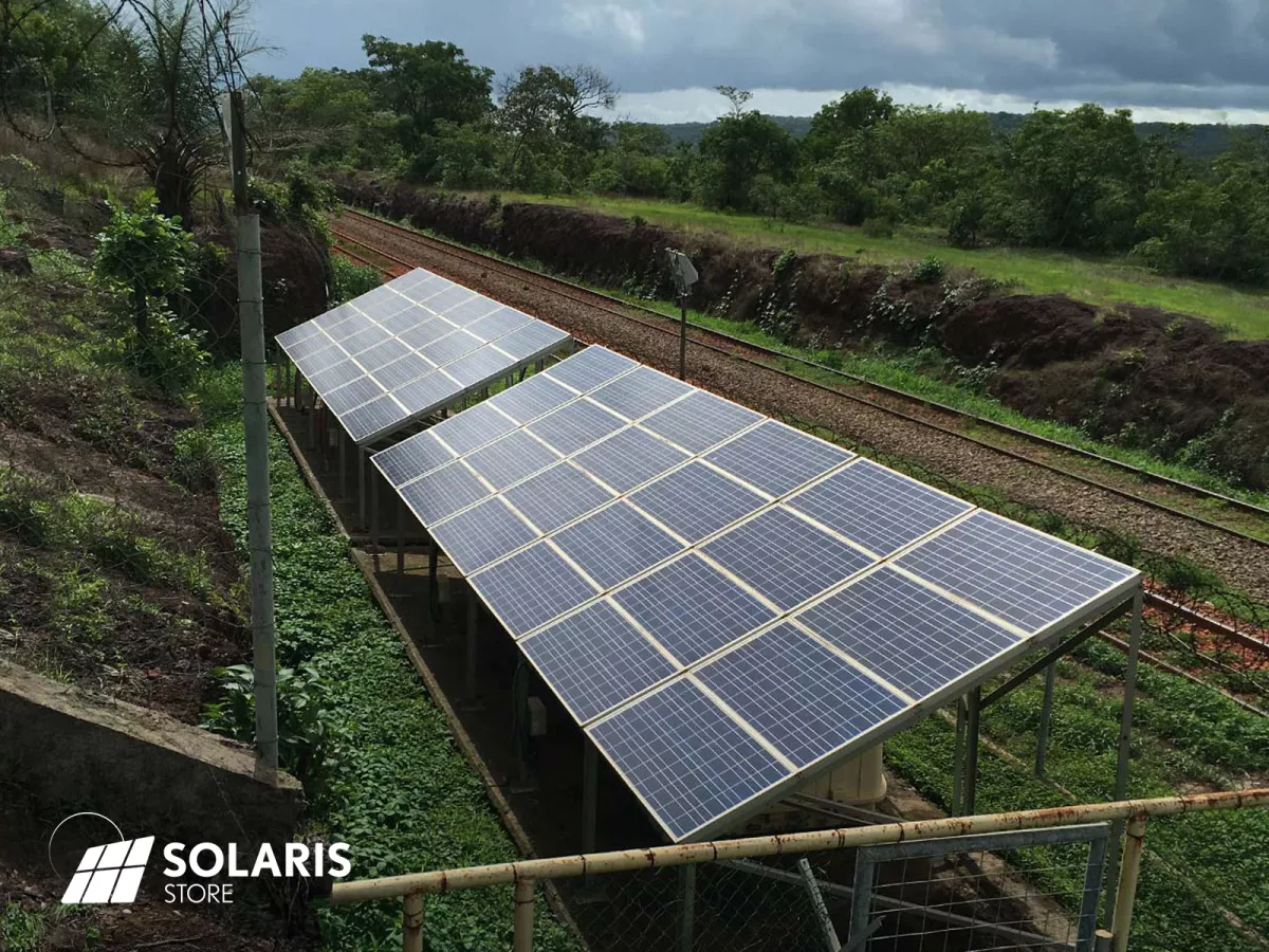 Générateur solaire photovoltaïque Off-Grid pour alimenter la signalisation d’une voie ferrée en Guinée