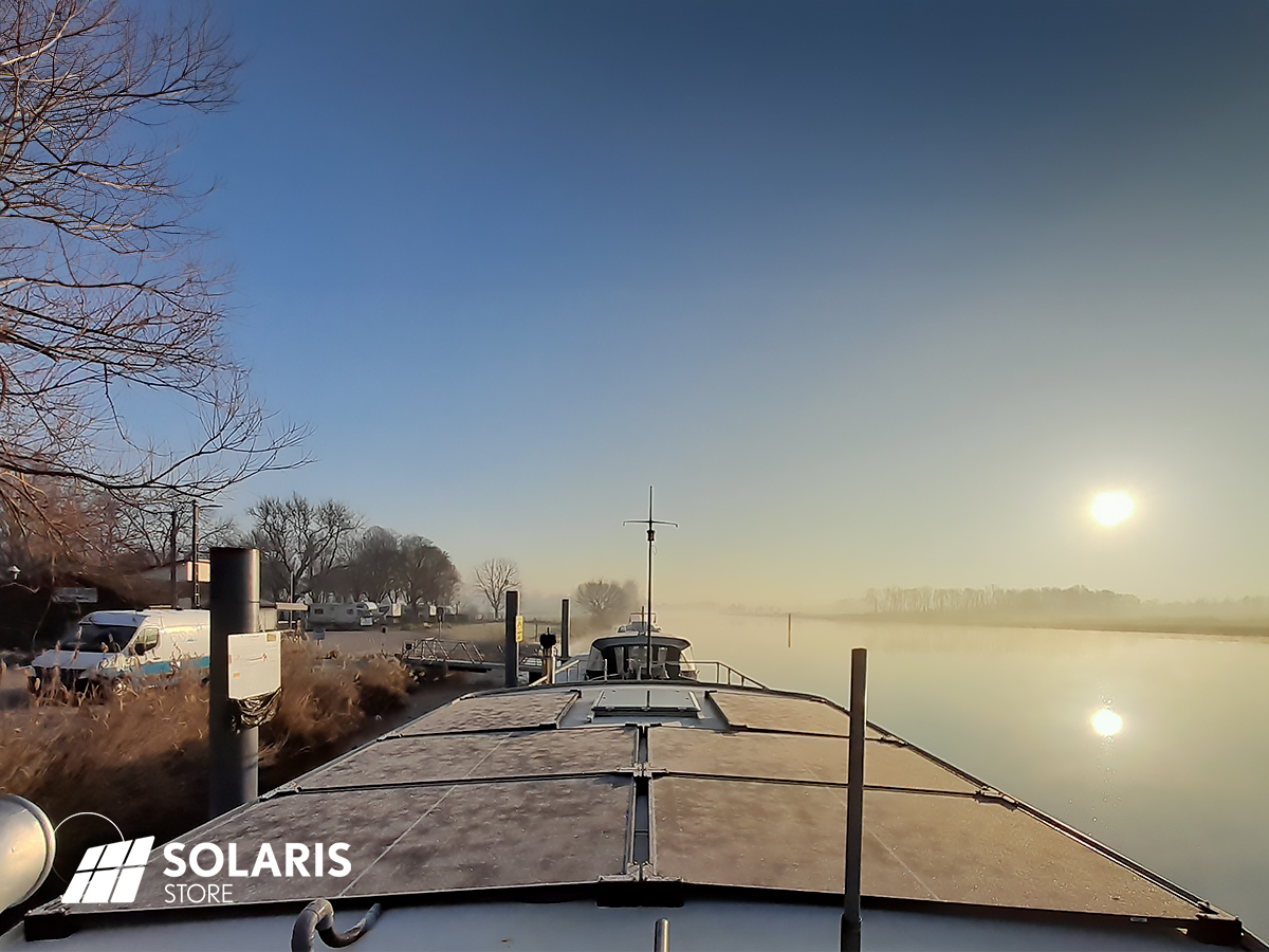 Lever de soleil sur les bords de saône