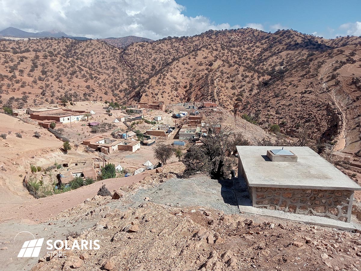 Pompe solaire dans un villae au Maroc