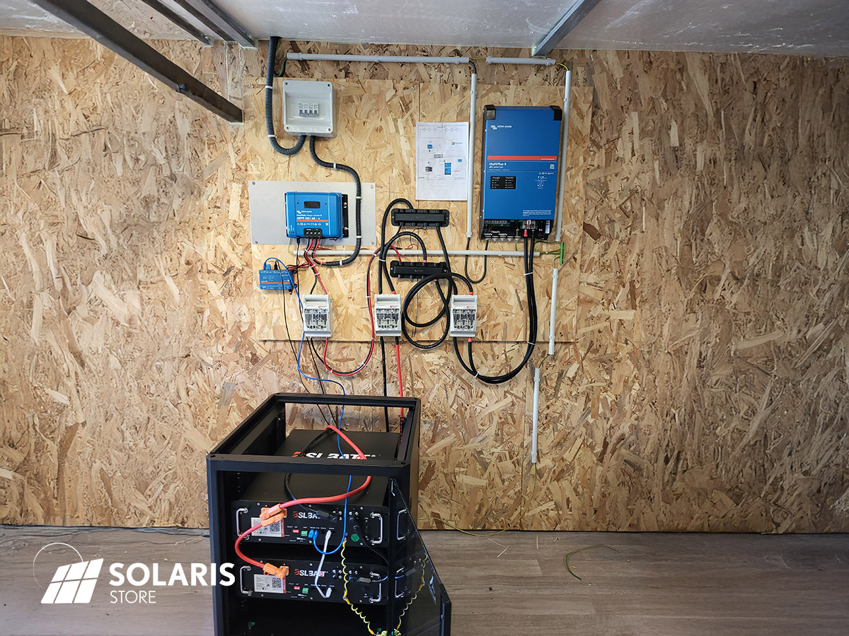 Installation solaire autonome avec batterie lithium