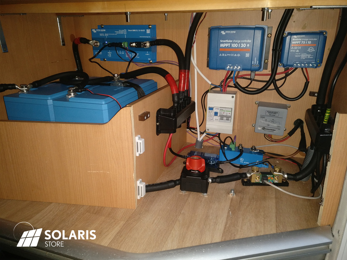 installation électrique lithium dans camping-car